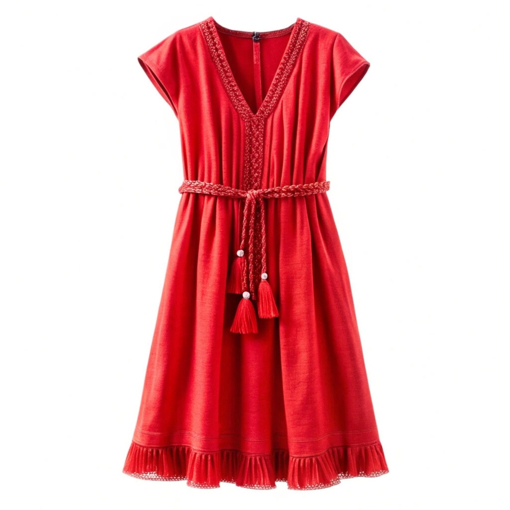 Vestido primavera rojo