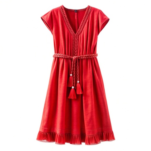 Vestido primavera rojo